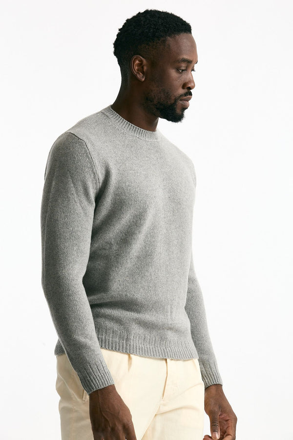 Maglia in cashmere grigio uomo Mauro ottaviani