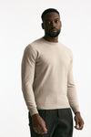 Maglia in lana e cashmere beige uomo Mauro ottaviani - 3