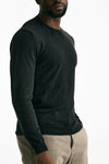 Maglia in lana e cashmere lavata nero uomo Mauro ottaviani - 4