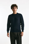 Maglia in lana e cashmere blu uomo Mauro ottaviani - 1