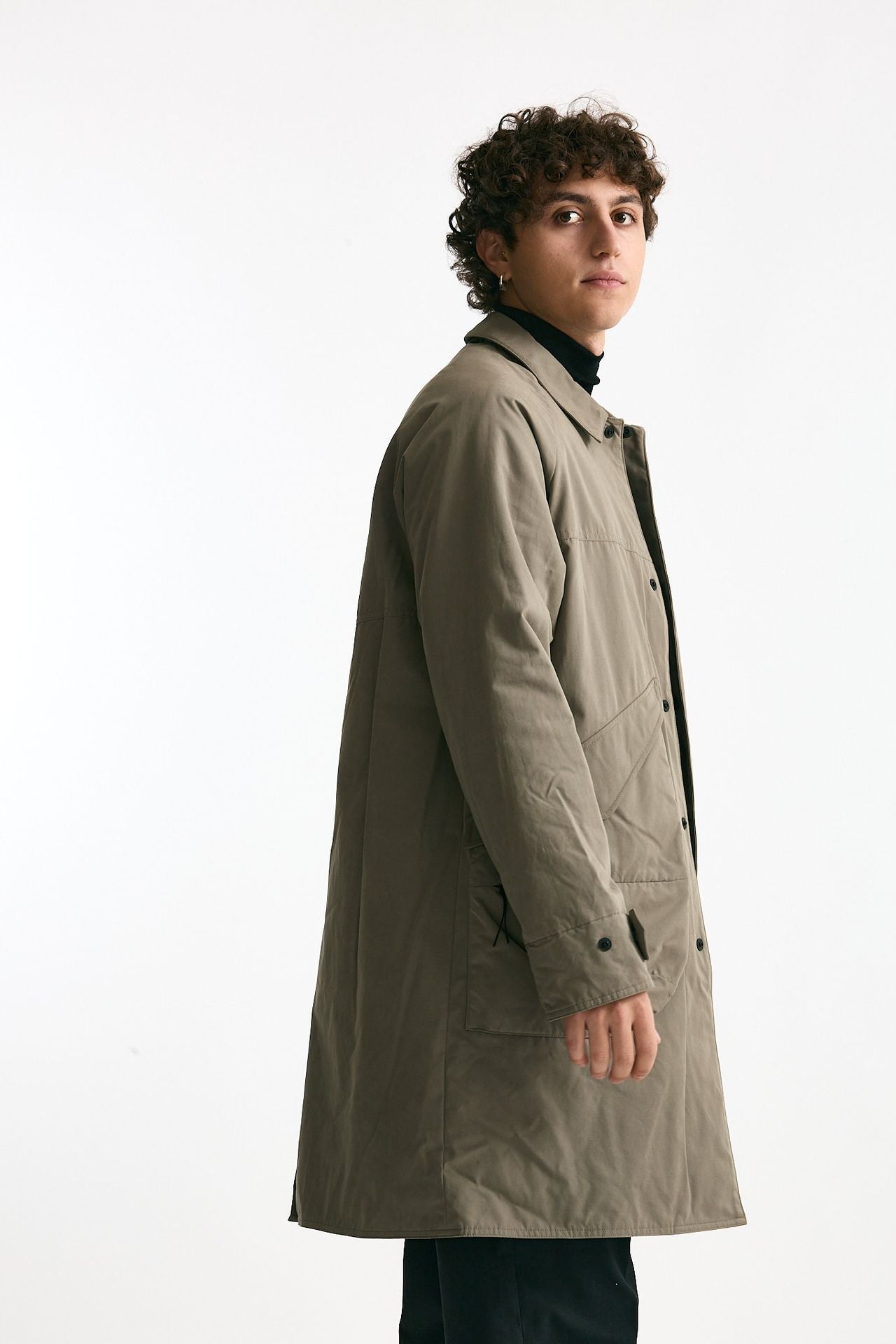 Soprabito monopetto beige uomo Paltò - 2