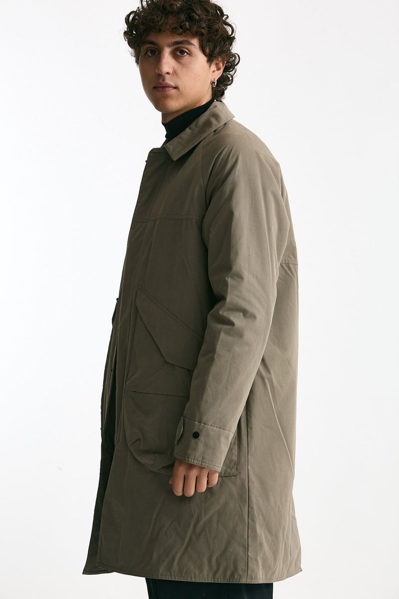 Soprabito monopetto beige uomo Paltò - 4