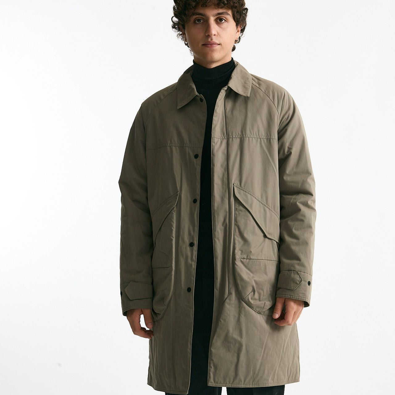 Soprabito monopetto beige uomo Paltò - 8