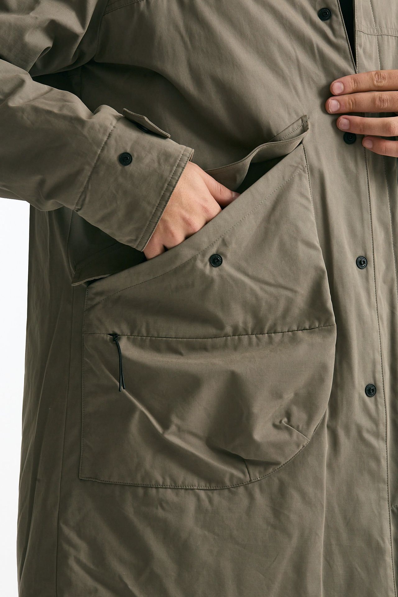 Soprabito monopetto beige uomo Paltò - 6