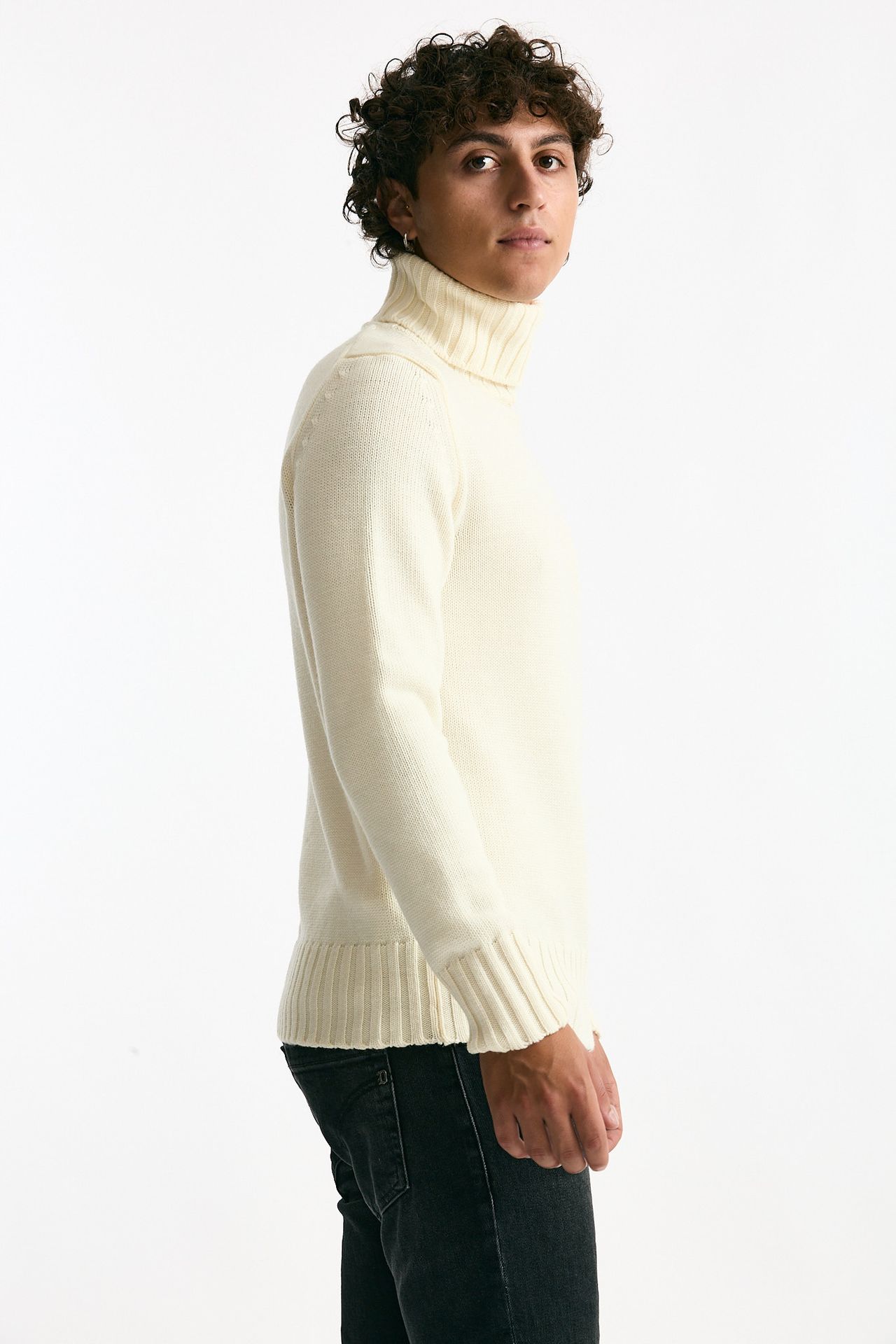 Dolcevita in lana bianco uomo ( p - s ) - 2