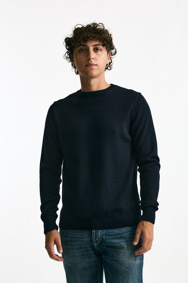 Maglia in lana blu uomo ( p - s )