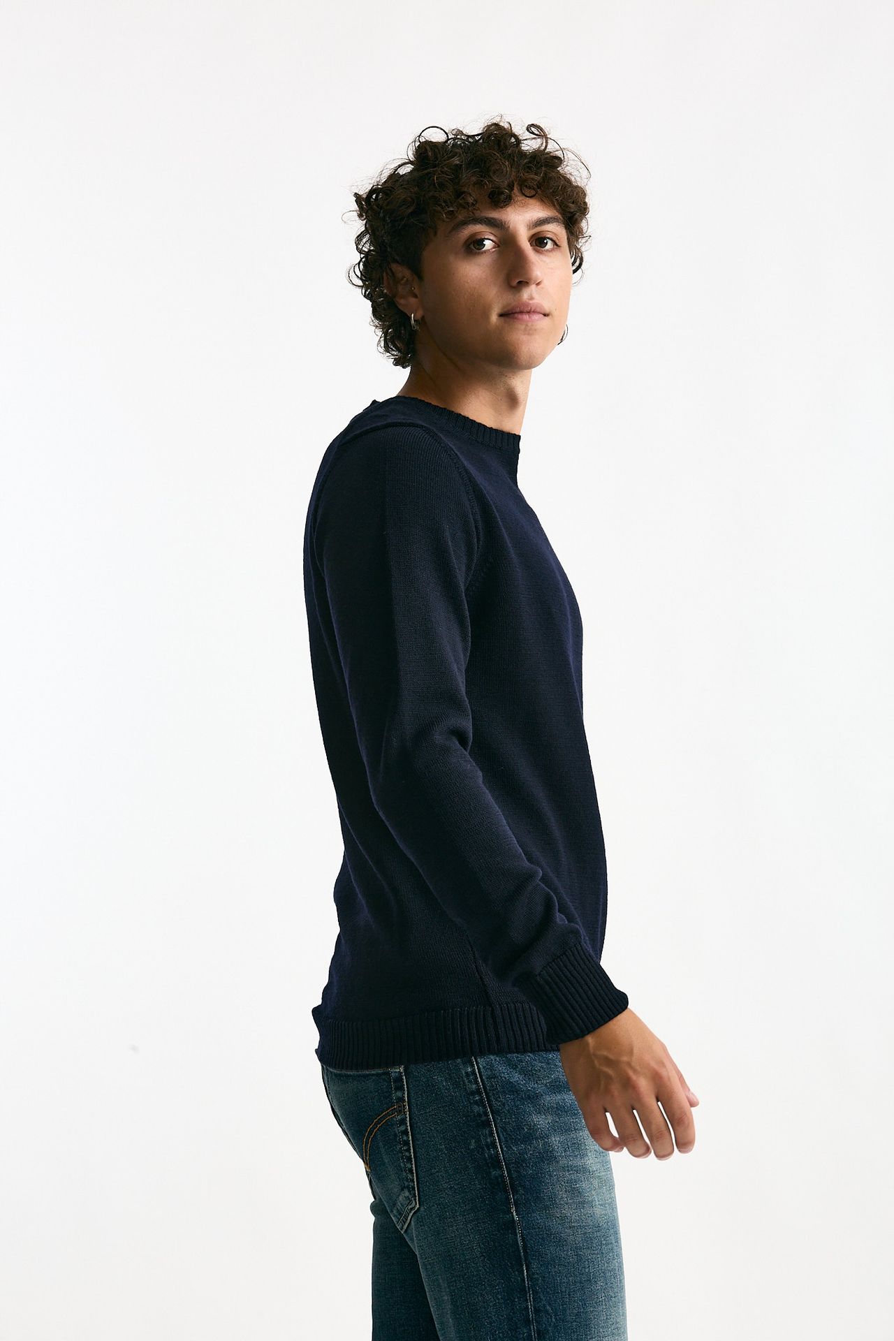 Maglia in lana blu uomo ( p - s ) - 3