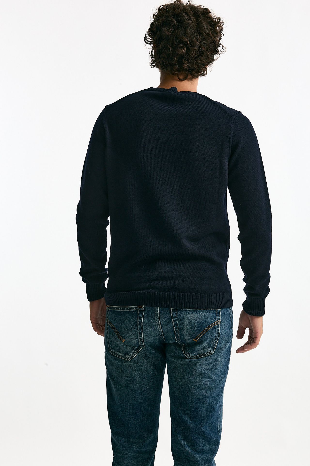 Maglia in lana blu uomo ( p - s ) - 4