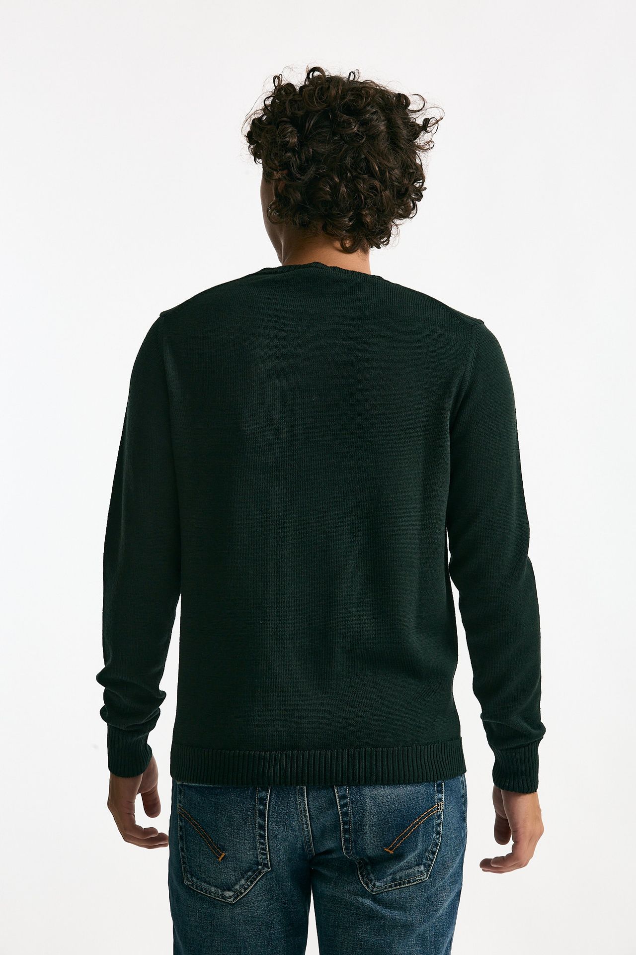 Maglia in lana verdone uomo ( p - s ) - 4