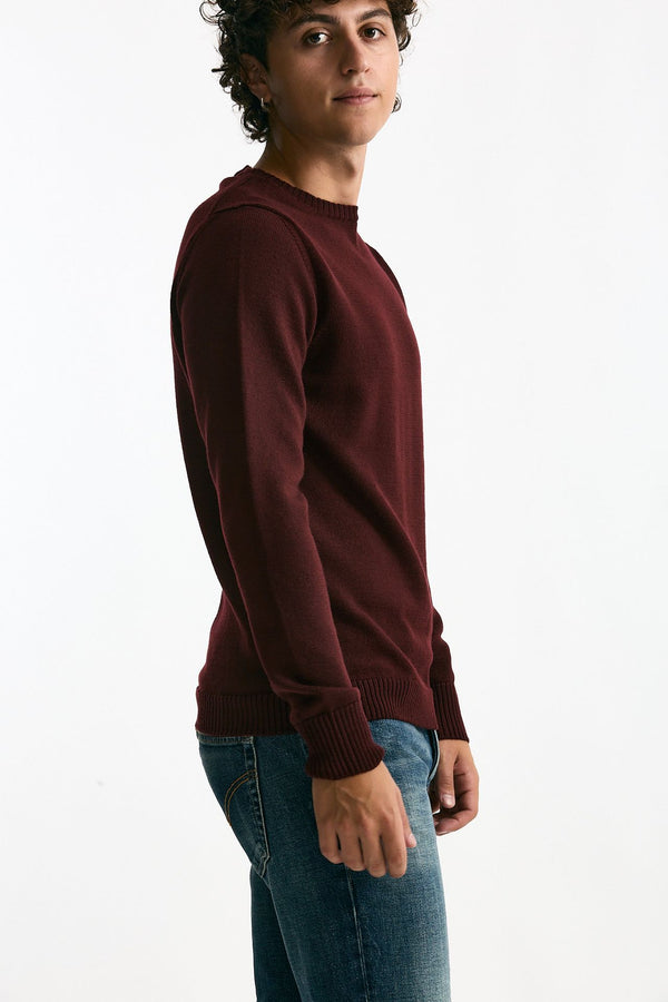 Maglia in lana bordeaux uomo ( p - s )