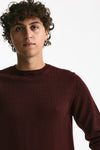 Maglia in lana bordeaux uomo ( p - s ) - 5