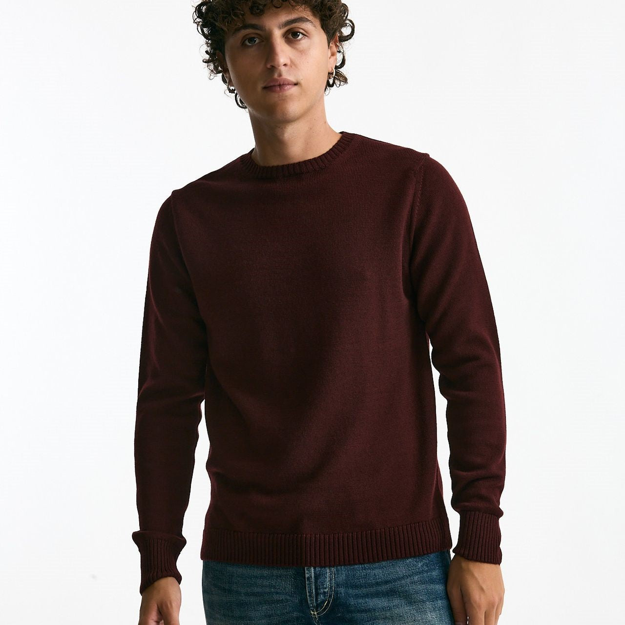 Maglia in lana bordeaux uomo ( p - s ) - 6