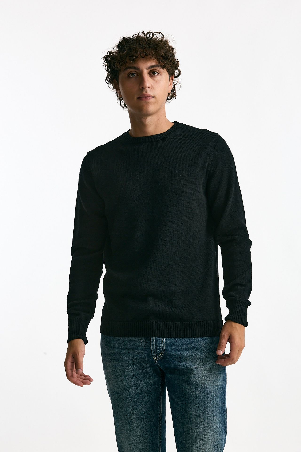 Maglia in lana nero uomo ( p - s ) - 1