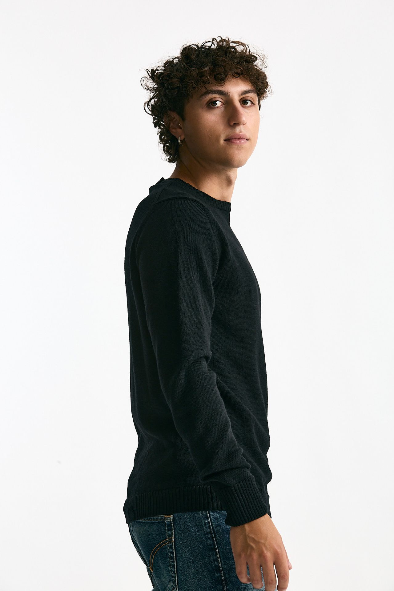 Maglia in lana nero uomo ( p - s ) - 2