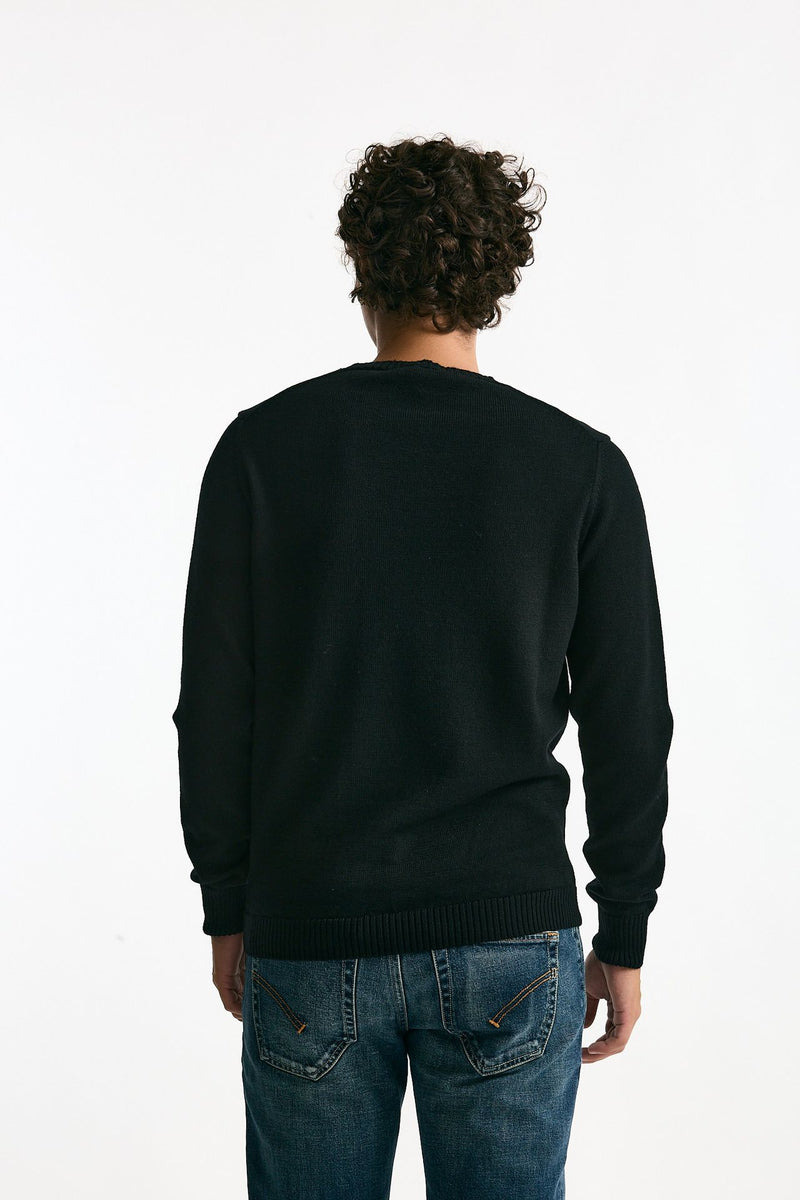 Maglia in lana nero uomo ( p - s ) - 3