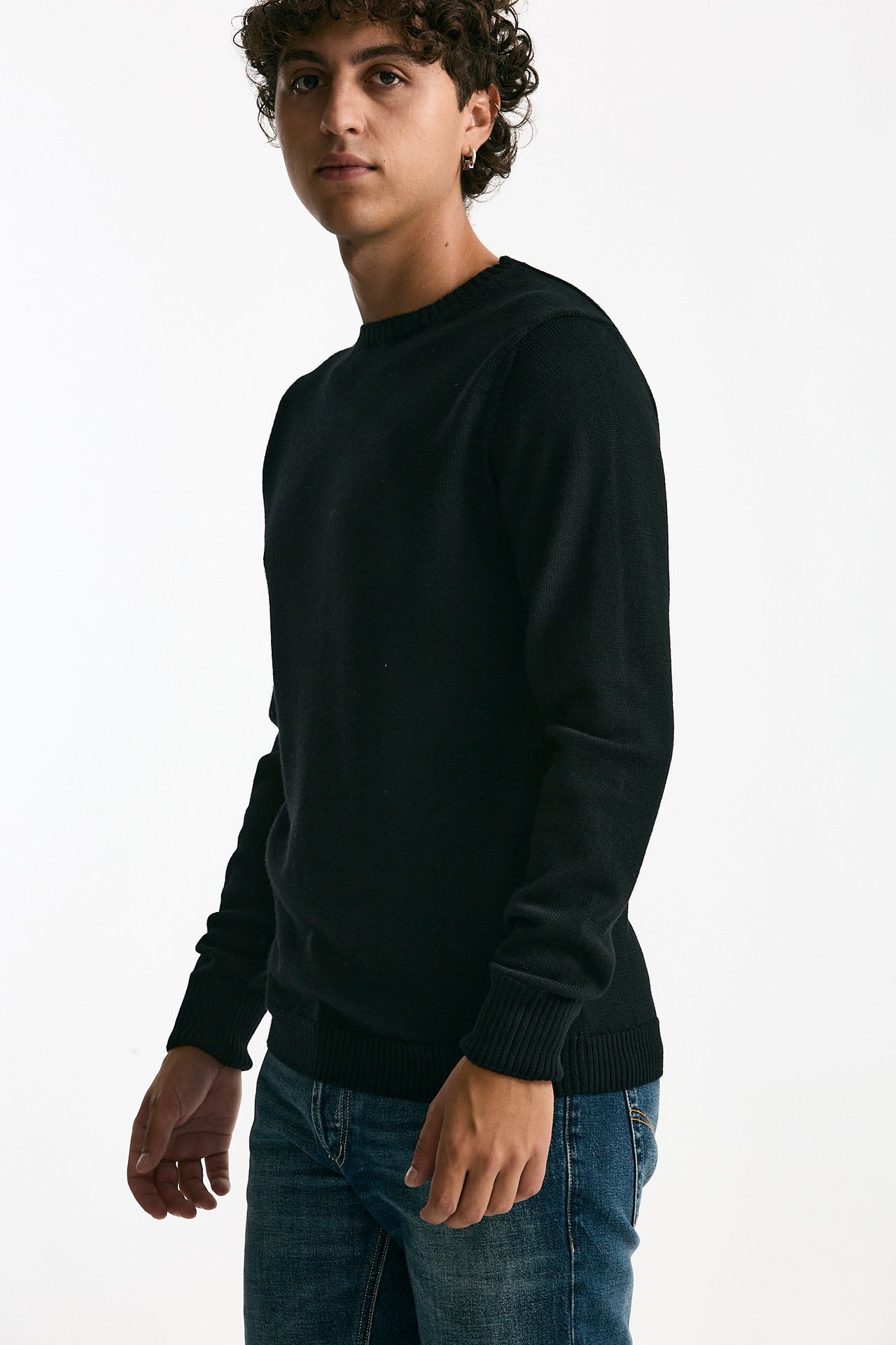 Maglia in lana nero uomo ( p - s ) - 5