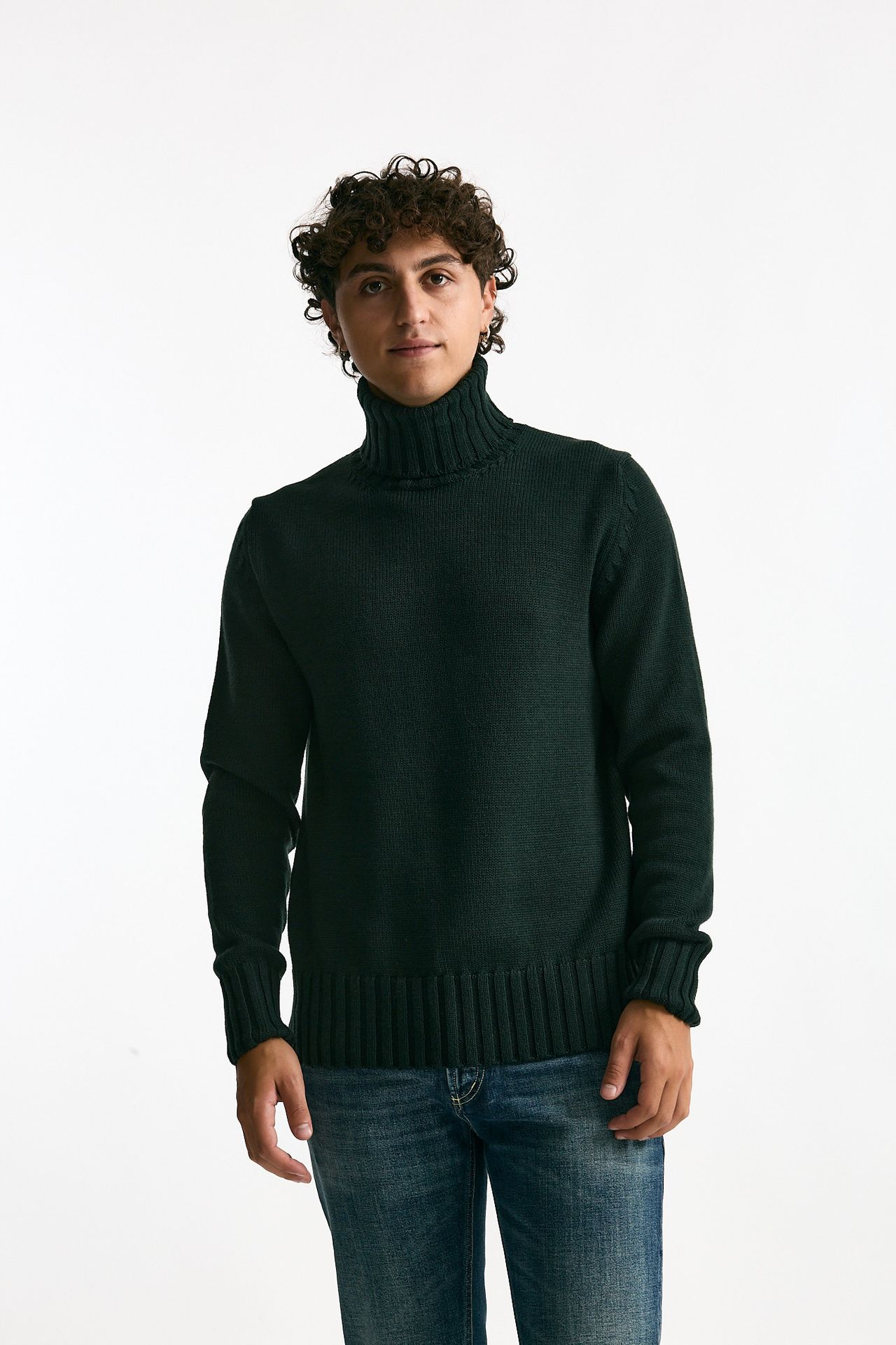 Dolcevita in lana verdone uomo ( p - s ) - 1