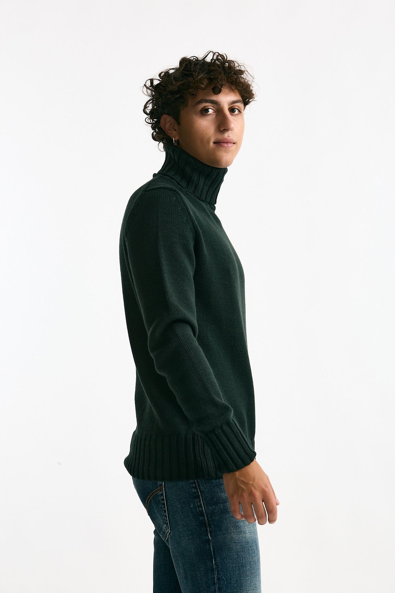 Dolcevita in lana verdone uomo ( p - s ) - 2