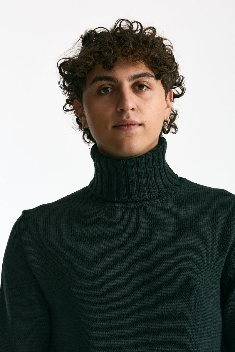 Dolcevita in lana verdone uomo ( p - s ) - 5