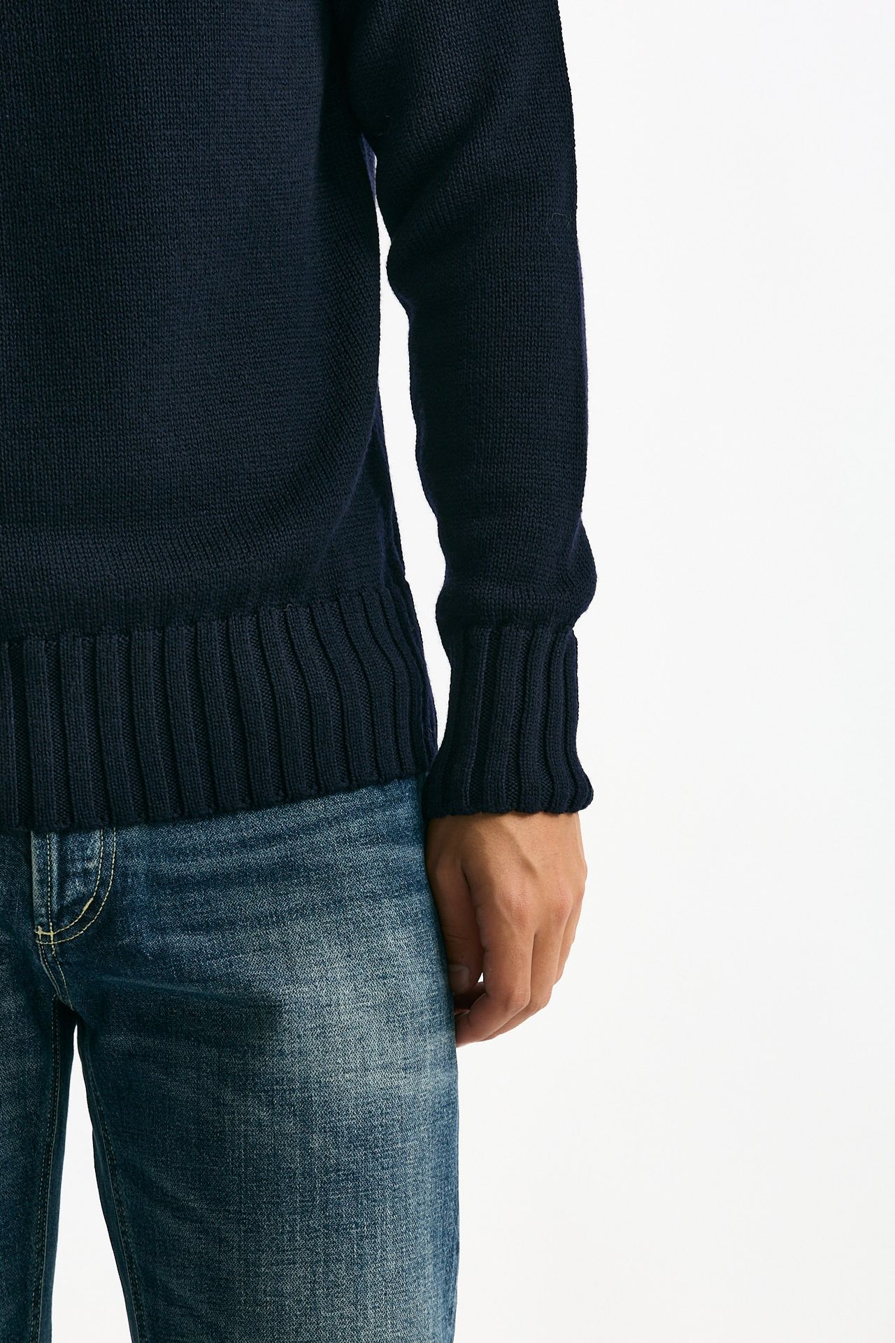 Dolcevita in lana blu uomo ( p - s ) - 6