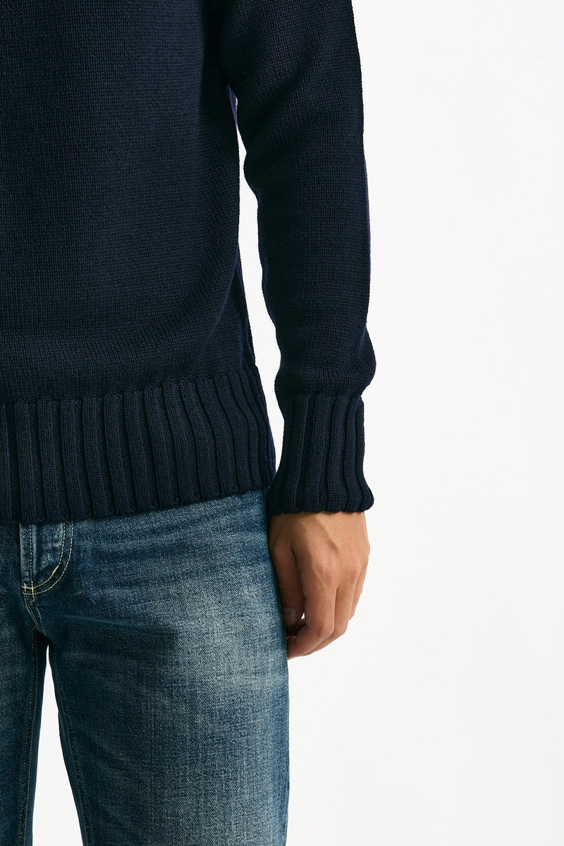 Dolcevita in lana blu uomo ( p - s ) - 6