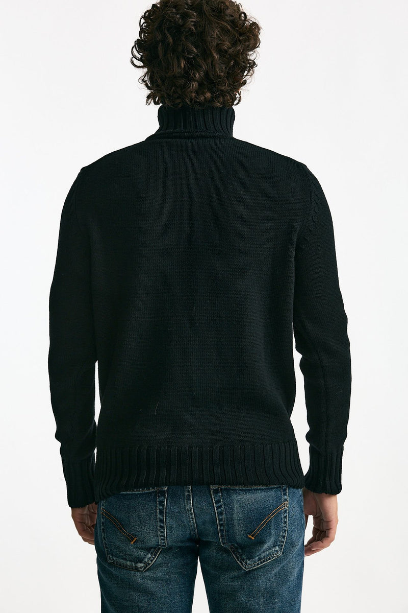 Dolcevita in lana nero uomo ( p - s ) - 1