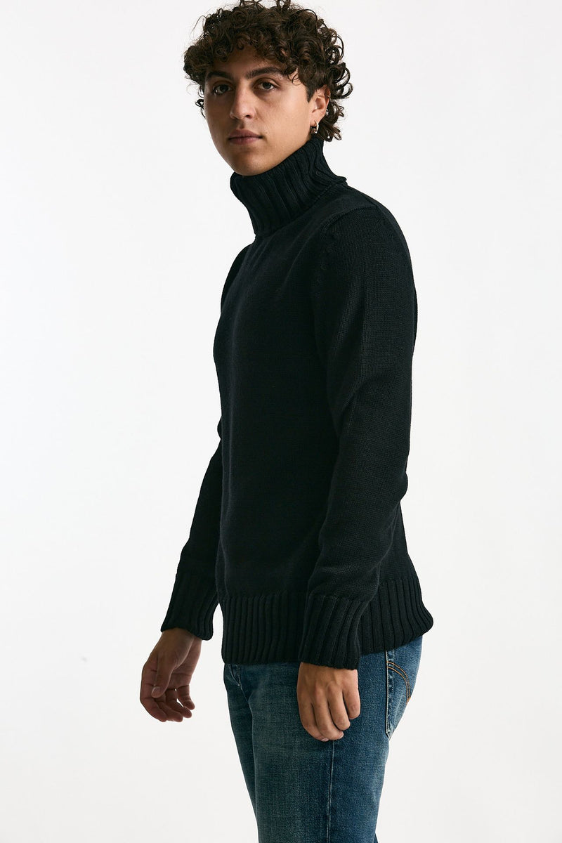 Dolcevita in lana nero uomo ( p - s ) - 4