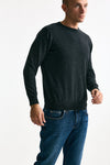 Maglia girocollo in cashmere grigio uomo ( p - s ) - 4