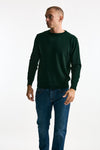 Maglia girocollo in cashmere verde uomo ( p - s ) - 1