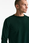 Maglia girocollo in cashmere verde uomo ( p - s ) - 5