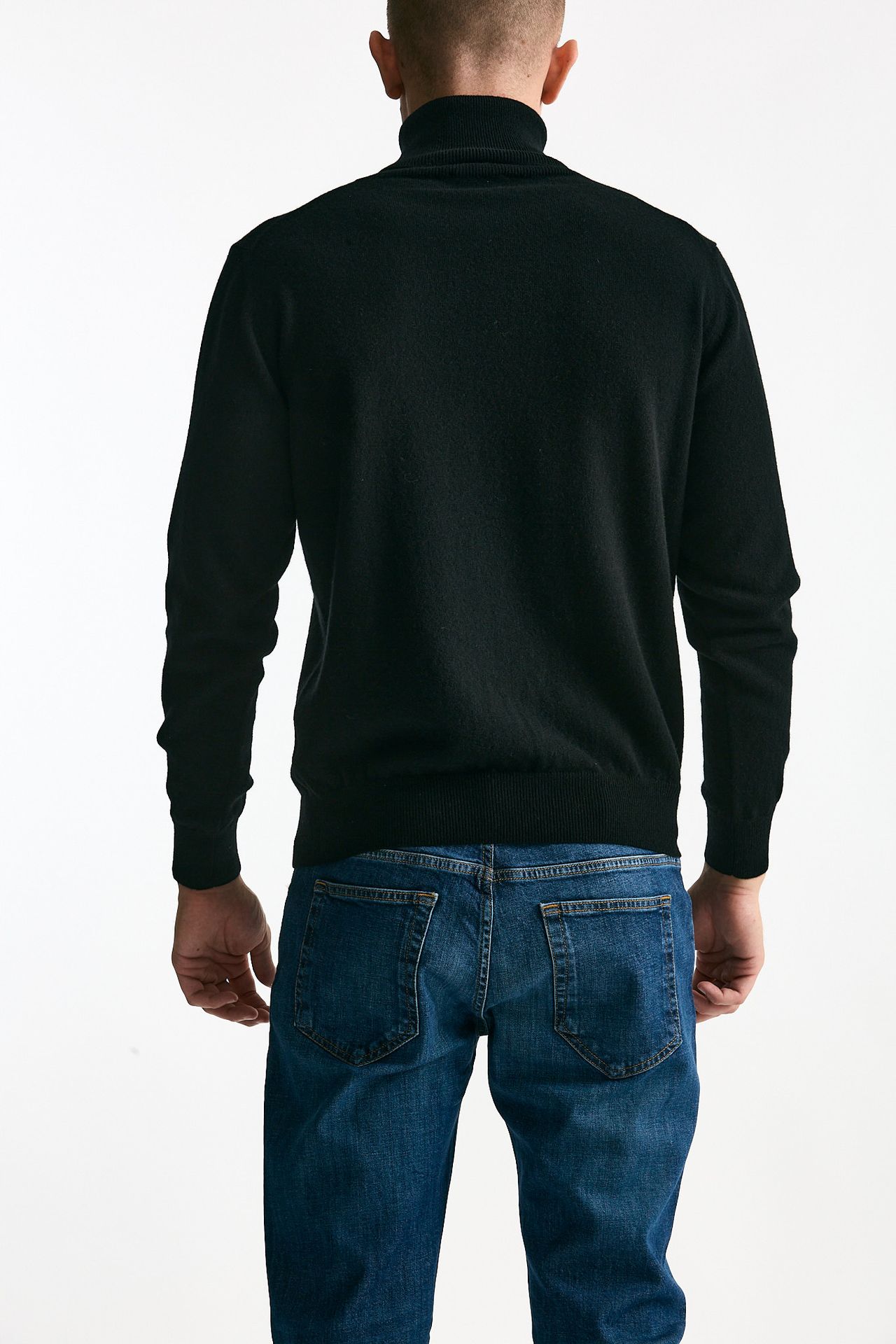 Dolcevita in cashmere nero uomo ( p - s ) - 3