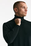 Dolcevita in cashmere nero uomo ( p - s ) - 5