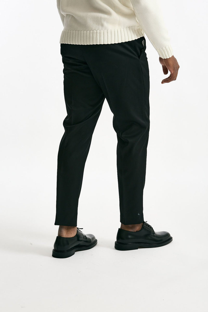 Pantalone EDGE-REBEL in lana ferma nero uomo Pt torino - 4
