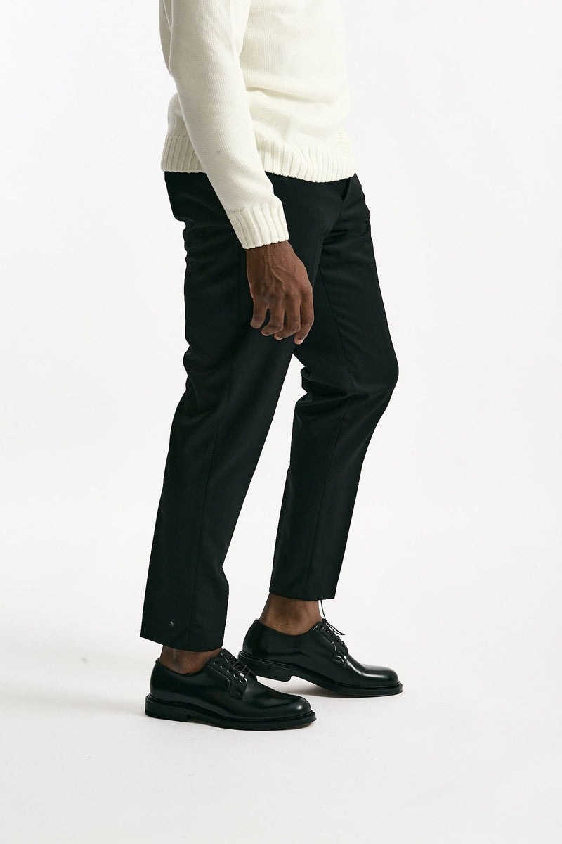 Pantalone EDGE-REBEL in lana ferma nero uomo Pt torino - 1