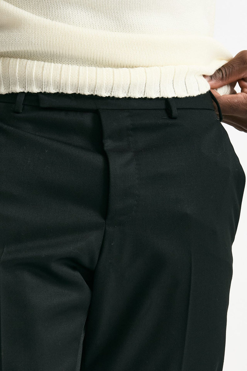 Pantalone EDGE-REBEL in lana ferma nero uomo Pt torino - 5
