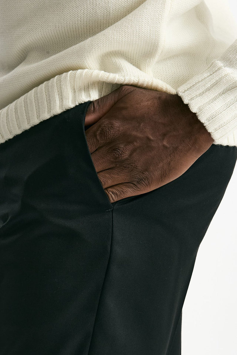 Pantalone EDGE-REBEL in lana ferma nero uomo Pt torino - 6