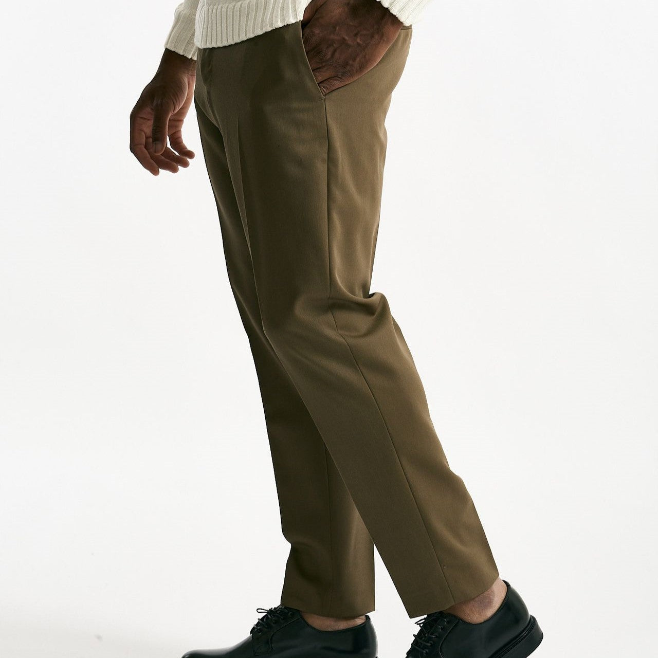 Pantalone EDGE-REBEL in lana cammello uomo Pt torino - 8