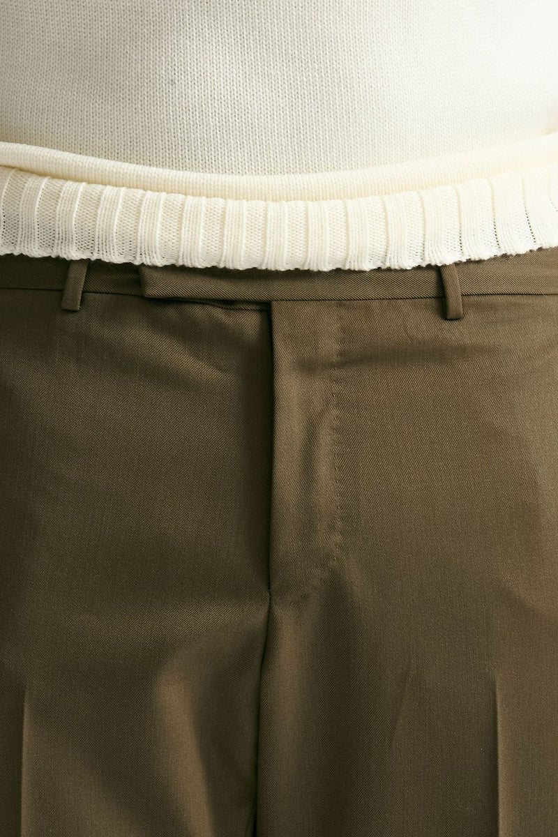 Pantalone EDGE-REBEL in lana cammello uomo Pt torino - 5