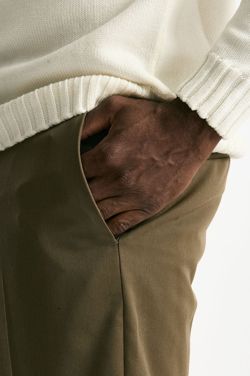 Pantalone EDGE-REBEL in lana cammello uomo Pt torino - 6