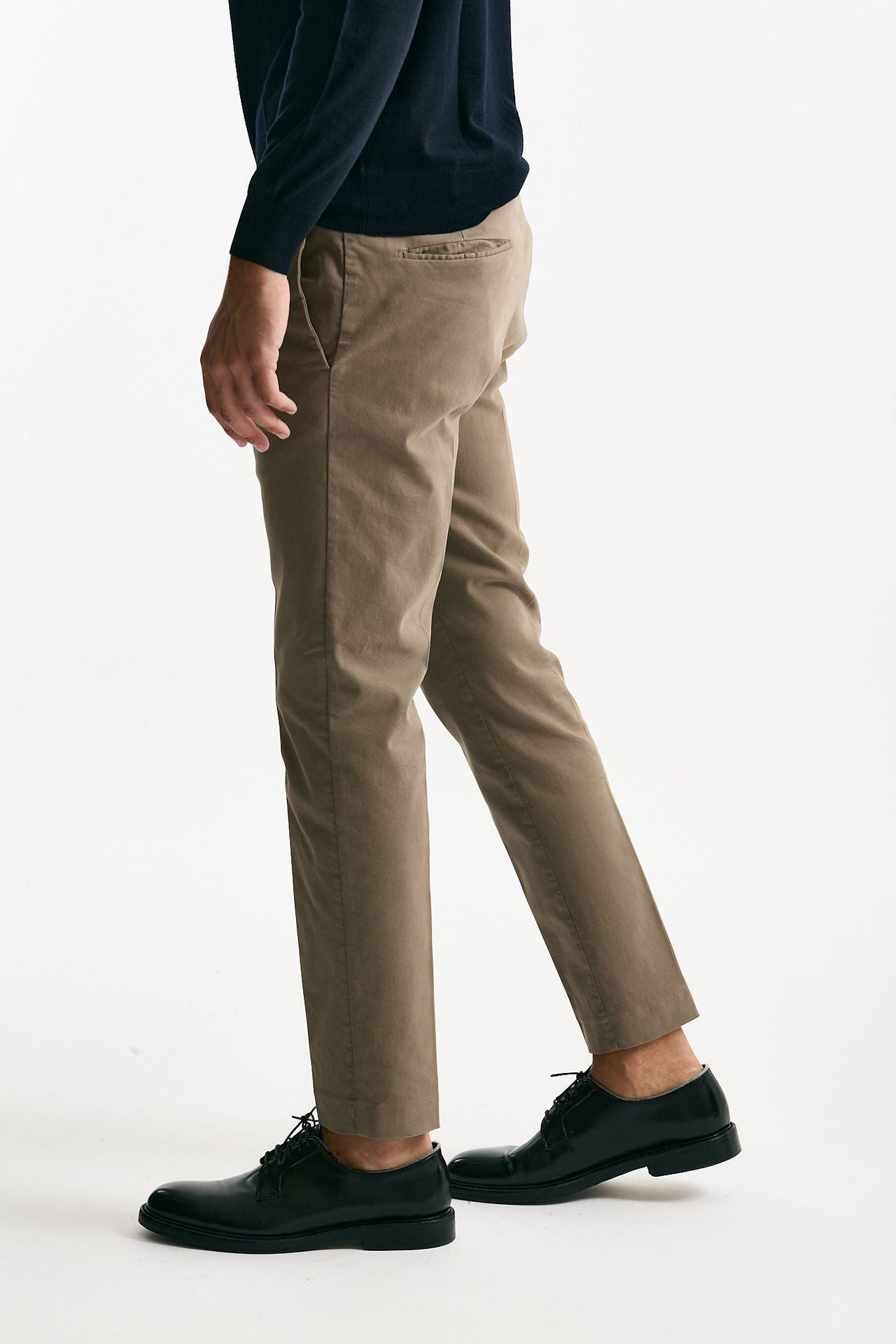 Pantalone EDGE-DIECI in cotone stretch beige Pt torino Uomo – Pier