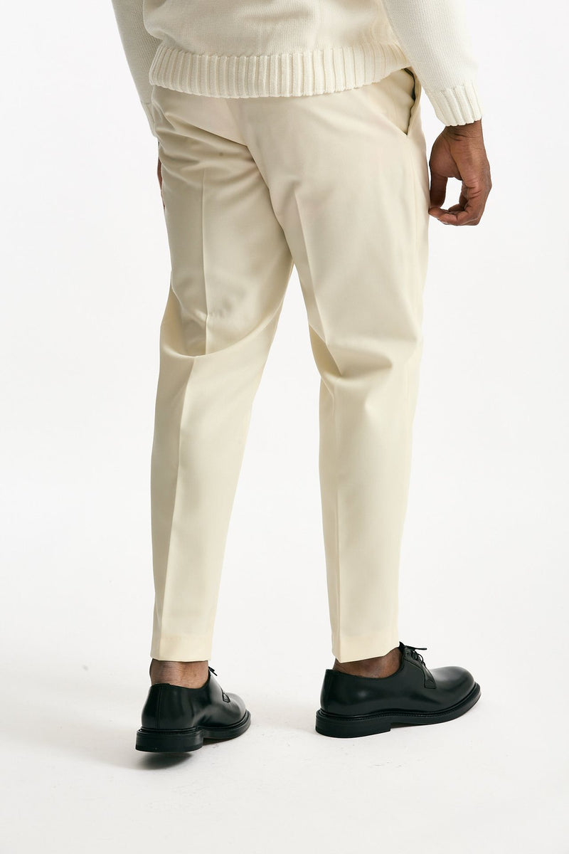 Pantalone EDGE-REBEL in lana ferma panna uomo Pt torino - 3
