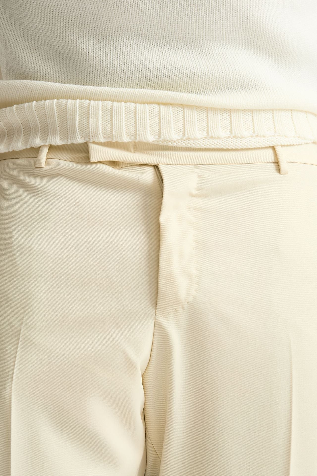 Pantalone EDGE-REBEL in lana ferma panna uomo Pt torino - 5