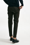 Pantalone EDGE- DIECI in cotone stretch  marrone uomo Pt torino - 4