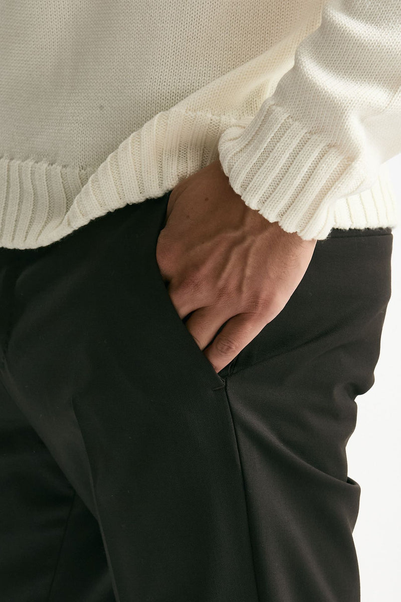 Pantalone EDGE- DIECI in lana stretch marrone uomo Pt torino - 6