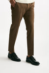 Pantalone EDGE- DIECI in lana stretch cammello uomo Pt torino - 4