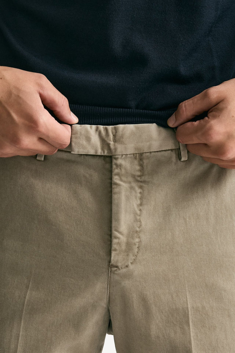 Pantalone MASTER FIT in cotone stretch  beige uomo Pt torino - 5
