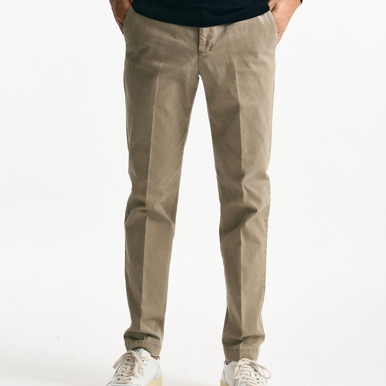 Pantalone MASTER FIT in cotone stretch  beige uomo Pt torino - 8