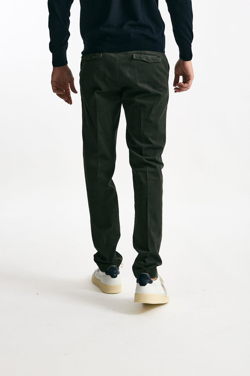 Pantalone MASTER FIT in cotone stretch verdone uomo Pt torino - 3