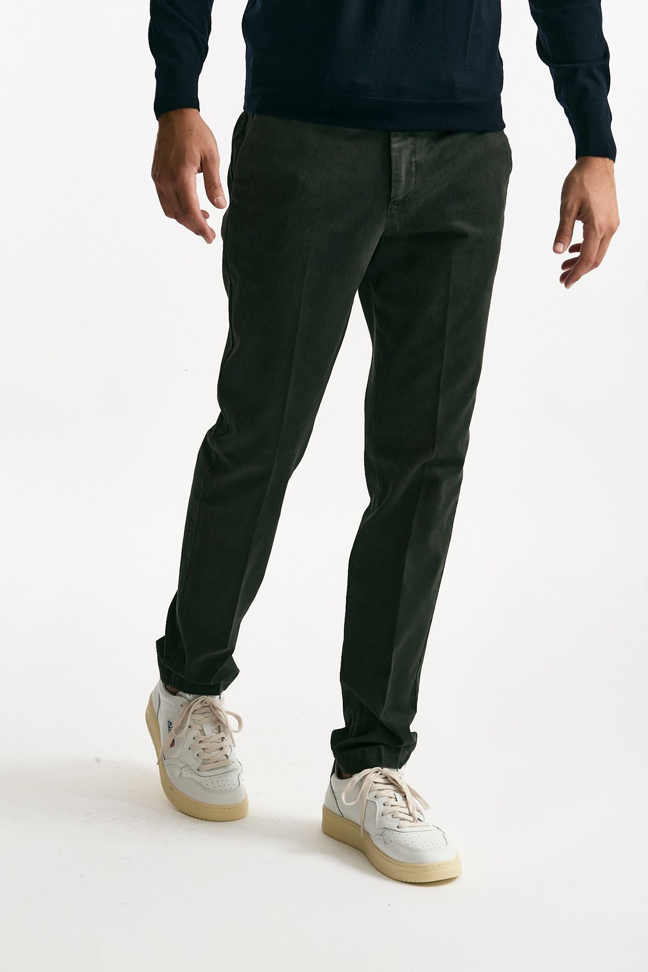 Pantalone MASTER FIT in cotone stretch verdone uomo Pt torino - 4