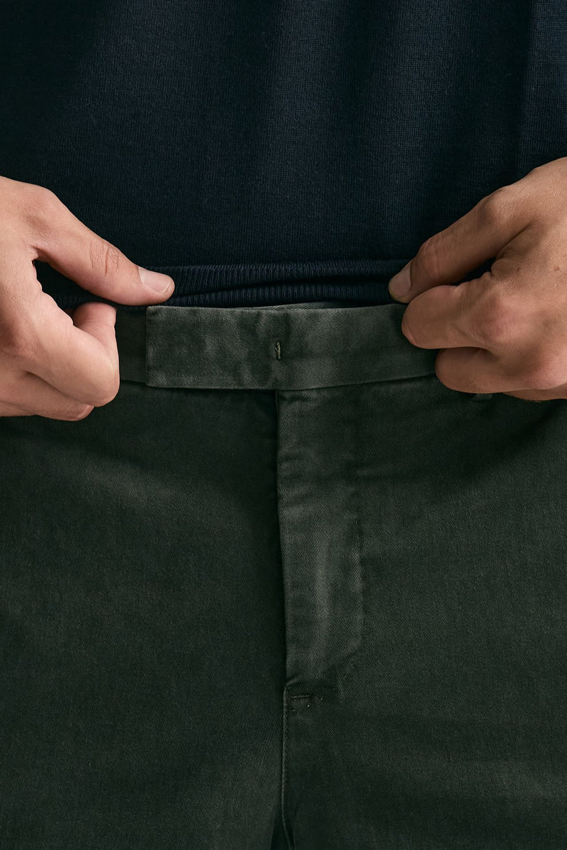 Pantalone MASTER FIT in cotone stretch verdone uomo Pt torino - 5